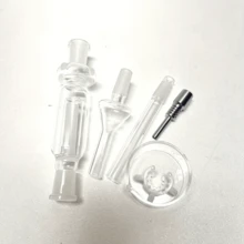 6-Piece Detachable Set, Kitchen Glass Honey Collector, Glass Honey Collector, Glass Funnel Accessory For Home And Kitchen Blenders. - 白色 - 查看 1