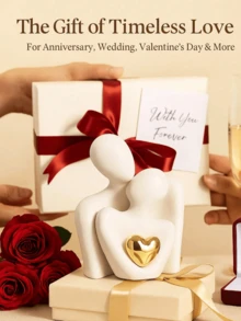 Creative Couple Decor, Suitable For Modern Home Decoration Such As Living Room, Desk, Bedside Cabinet. Desktop Ornament, Decorative Item, Carefully Selected Small Gift, Anniversary Gift For Mom, Birthday Gift For Girlfriend, Home Decor, Graduation Gift - Multicolor - View 8