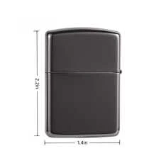 Classic Kerosene Lighter - Reliable Flame Output, Refillable Oil Chamber, Retro Aesthetic, Perfect Accessory For Camping, Hiking & Daily Use (Excluding Fuel) - màu đen - Xem 5
