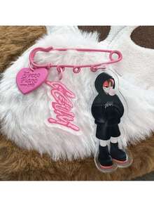 TXT Cartoon Character Acrylic Brooch, Pin, Accessory, Cute Figurine Keychain, Holiday Gift - Multicolor - View 1