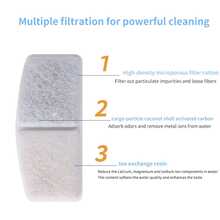 12pcs Replacement Filters For Cat Water Fountain, Stainless Steel Water Dispenser - Multi-Stage Filtration System With Activated Carbon, Sponge Filter And Filter Sponge, Provides Clean, Fresh Drinking Water, High-Efficiency Filtration System | Durable Sponge Layer - White - View 2