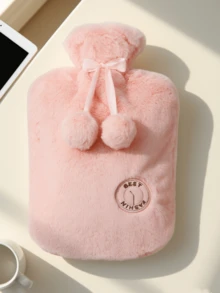 1pack 2000ml Premium Faux Fur Hot Water Bottle For Soothing Pain Relief And Comfort - Ideal For Neck, Back, Shoulder, Legs, And Menstrual Cramps (Due To Different Batches, The Lines And Color May Vary. We Apologize For Any Inconvenience Caused) - Multicolor - View 16