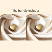 2/4 piezas Clips magnéticos con forma de corazón para bufandas, Alfileres magnéticos multiusos para bufandas de mujer, Clips magnéticos de corazón de colores, Accesorios duraderos para bufandas, Adecuados para usar a diario