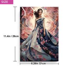 1pc Coloring Book With Princess Wardrobe 25 Pages, Upgraded Thick Paper, Find Relaxation And Serenity In Creative Expression Perfect Gift For Halloween New Year Christmas Thanksgiving Party Parties