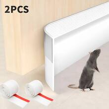 2 Rolls Door Bottom Seal Strips - High Quality Door Bottom Seal/Door Sweep (Energy Efficient - Easy Installation) Door Weatherstrip, Effectively Blocks Cold Air - Multicolor - View 12