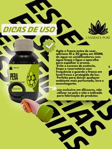 100ml Water-Soluble Essence For Humidifiers/Diffusers +10 Aromas - Economical Packaging - 09.09 - PEAR | 100ML AMBER - View 2
