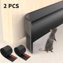 2 Rolls Door Bottom Seal Strips - High Quality Door Bottom Seal/Door Sweep (Energy Efficient - Easy Installation) Door Weatherstrip, Effectively Blocks Cold Air - Multicolor - View 13