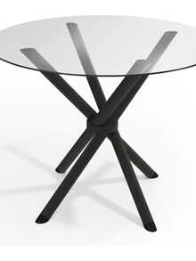 Table Base Foot Steel Square Round 4 Granite Reinforced Black - Black - View 7