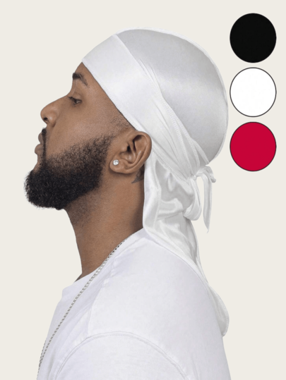 Silky Durag For Men Wave Cap Satin Dorag For Men Women 360 Wave