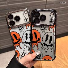 Phone Case, Witch Orange Goblin Design, Electroplated And TPU Material, Compatible With Samsung Galaxy Series, Including S22FE, S23, S24, S22PLUS, S23 Ultra, S24 Ultra, And  17, 16, 15, 14, 13 And Other Models - 銀色 - 查看 7