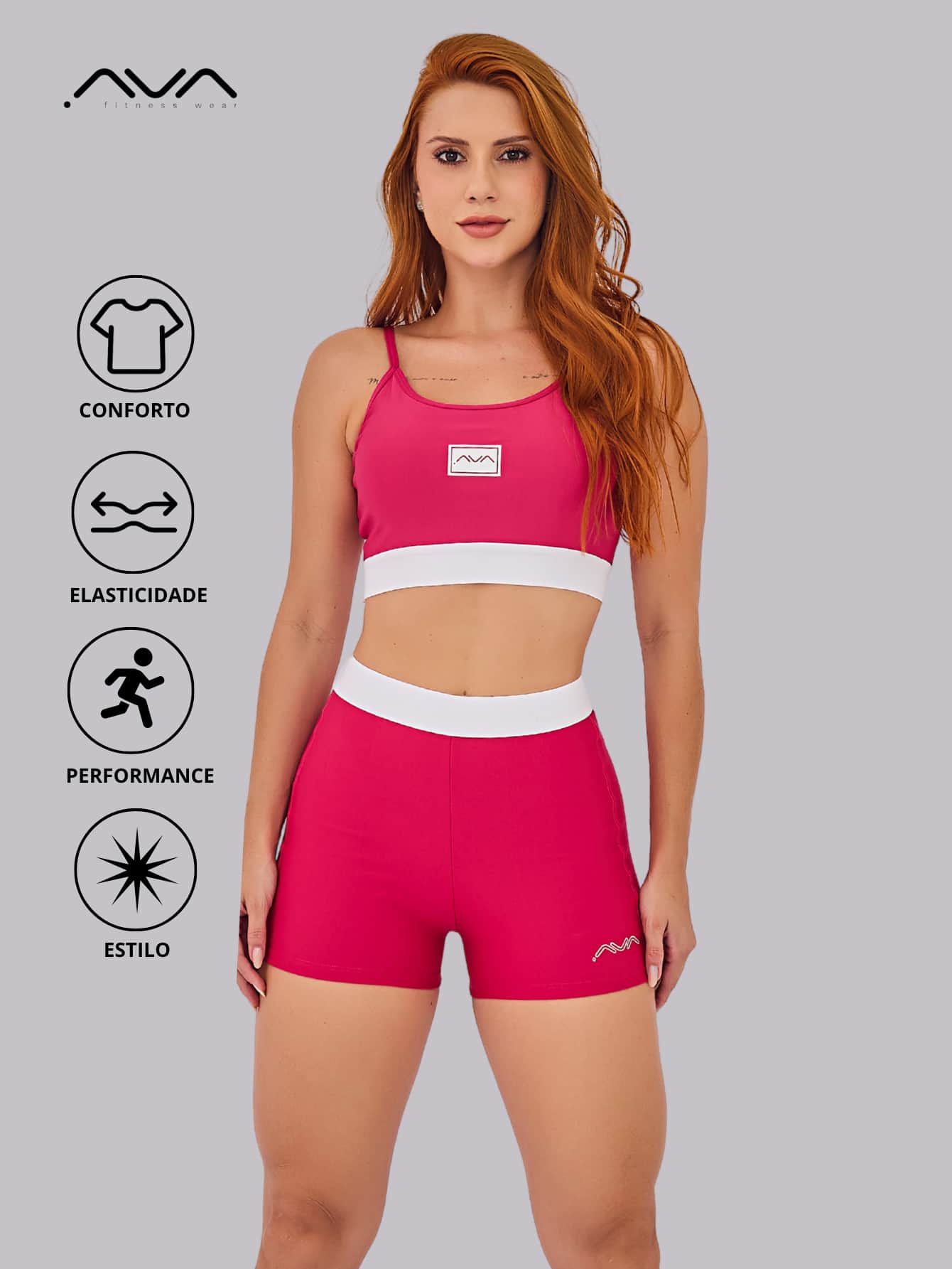 Women Sports Sets - 粉色 - 查看 1