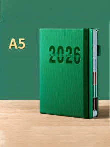2026 Neuer Tagesplaner Notizbuch: Selbstdisziplin, Zeitmanagement, Terminorganisation, Effizienzsteigerungswerkzeug, Erwachsenen Büro/Studien Organizer, visualisierte Planung, strapazierfähiges Material, Zielverfolgung, ideales Weihnachtsgeschenk für beschäftigte Menschen. Anwendbare Szenarien: Arbeitsplan, Studienplan, Lebensplanung, Schule, Büro, Zuhause - Verschiedenfarbig - Übersicht 4
