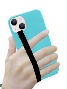 1pc Plain Silicone Elastic Phone Handstrap Gifts For Mother, Family, Friends, Birthday, Holiday Phone Charm, Phone Chain