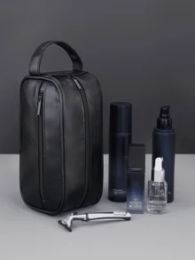 1 Stück Herren PU Leder Umhängetasche, lässige diagonale Umhängetasche mit Seitentaschen, quadratisch geformte leichte vielseitige Pendlertasche, minimalistisches Design schwarze Tasche, modisches Geschenk für den Freund, kleine Tasche für Herren, Bodybag für Herren, Seitentasche, Kameratasche, Beutel, Festival, Valentinstag, Vintage - Verschiedenfarbig - Übersicht 9