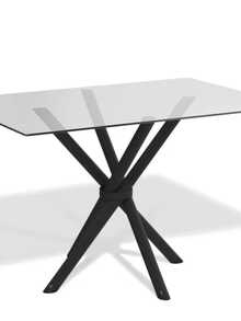 Table Base Foot Steel Square Round 4 Granite Reinforced Black - Black - View 6