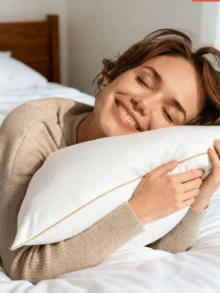 1 pieza Almohada de algodón de hotel, suave y acogedora para el dormitorio, de alta calidad, con 450GR y un tamaño de 50x60cm