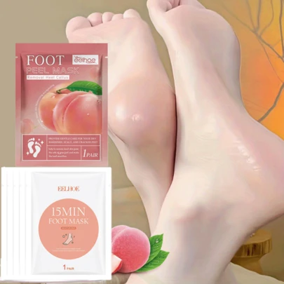 Foot Peeling Mask, Deep Exfoliating, Smoothens And Softens Feet, Removes Dead Skin And Calluses, Gentle And Effective Formula, Deeply Cleanses Dry, Cracked Feet, Suitable For Both Men And Women