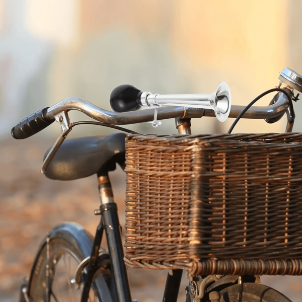 Claxon de bicicletă cu gaz din metal, mic, design nostalgic, metal de înaltă calitate, clopot robust, ciclist, navetist