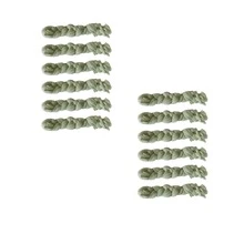 12PCS Cheesecloth Chair Sashes, Wedding Aisle Decorations Chair Bows Sashes Designed, Universal Chair Covers Chair Sash For Wedding Reception Party Hotel Event Decoration - Multicolor - View 21