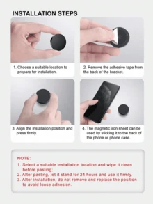 1/2个装车载磁吸手机支架，强力磁吸，多角度可调，仪表盘安装，方便驾驶导航和通话，视野无遮挡，快速磁吸手机吸附/取下，实用车载导航配件