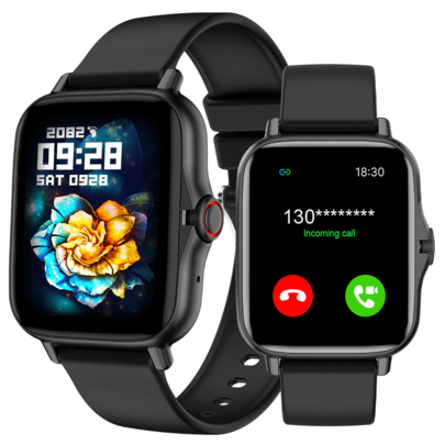 1.83" Multifunctional Smartwatch, Wireless Calling/Music, Message Notification, Pedometer, Sedentary Reminder, Multiple Watch Faces. Suitable For Men And Women, Compatible With Android And IOS. Perfect New Year Gift.