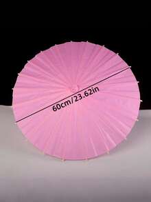1pc Blank Oil Paper Umbrella For Wedding Photography, DIY Painting Bridesmaid Kids Toy Umbrella, Mini Paper Umbrella Photo Decor Prop
