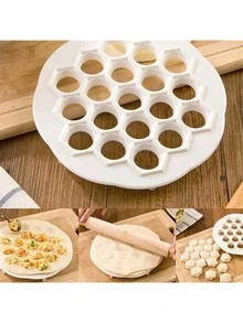 2 件套：饺子模具 + 馅料戳棒、饺子模具、19 孔塑料饺子模具、饺子面团模具、小饺子模具、圆形饺子模具、厨房用具