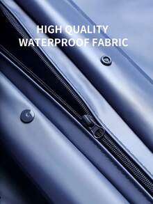 Capa de Chuva Feminina Azul Escuro para Motocicleta, Capa de Chuva Casual de PVC Impermeável com Capuz, Estilo B31, Respirável Durável e na Moda, Conjunto de Capa de Chuva e Calça Impermeável Feminina - Equipamento Respirável e Durável para Uso Externo em Motociclismo, Caminhada e Viagem - Multicolorido - Visão 5