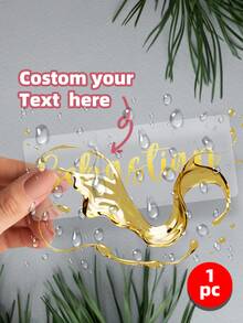 1-10 piezas Etiquetas/Pegatinas personalizadas con nombre, disponibles en múltiples tamaños y colores, reutilizables, resistentes al agua y al desgarro, adecuadas para artículos personales, cristalería, vasos de papel, rollos, globos, pegatinas de caligrafía, decoración de cajas de regalo, temporada de vuelta a clases, Poetcore - Multicolor - Ver 55