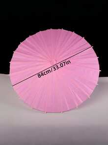1pc Blank Oil Paper Umbrella For Wedding Photography, DIY Painting Bridesmaid Kids Toy Umbrella, Mini Paper Umbrella Photo Decor Prop