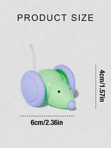 1 jouet interactif pour chat rechargeable par USB, souris automatique à roues en silicone silencieuses, en plastique durable, avec évitement intelligent des obstacles, convient à toutes les races et tailles de chats et d'animaux de compagnie - Multicolore - Voir 8