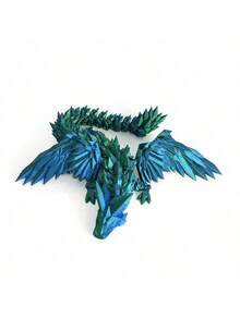 New Upgraded 4D Printed Pterosaur Model, Crystal Flying Dragon With Wings, Movable Joints, Creative Ornament, Action Figure Gift, Decoration Toy, Birthday/Holiday Gift - Multicolor - View 9