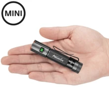 Alonefire X59 Mini EDC Keychain Flashlight Portable Mini Torch Type-C Rechargeable Work Light With Pen Clip And Tail Magnet