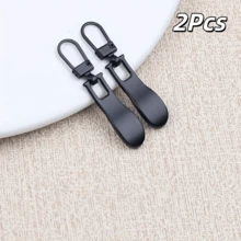 2/4/5/10 piezas Kit de reparación de cabezal de cremallera desmontable ondulado, recambios de tirador de cremallera para bolsos, zapatos, ropa, accesorios de costura DIY, herramienta de reparación rápida para cremalleras dañadas en equipaje, bolsas de viaje