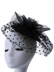 Sombrero de fascinador con velo y plumas para fiestas de té, bodas, fiestas de disfraces, cócteles, Año Nuevo, Día de la Madre, Halloween, Navidad, fiestas de noche y cumpleaños