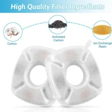 8 Stücke Ersatzfilter für Katzenbrunnen, 4 Packungen Ersatzfilter für Katzenwasserbrunnen mit 4 Packungen Vorfilter-Schwämme, Haustier-Brunnenfilter passend für 95oz/2,8L automatischen Haustier-Brunnen Katze