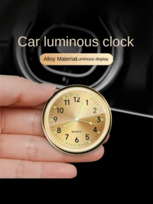 1 Đồng hồ trang trí xe hơi phát sáng trong bóng tối màu xanh hoàng gia - Đồng hồ thạch anh mini dạng dán cho bảng điều khiển xe hơi - Độc quyền cho xe hơi cao cấp - Phụ kiện nội thất ô tô, 1 Đồng hồ trang trí phát sáng chất lượng cao màu đen Đồng hồ ô tô Đồng hồ thạch anh mini dạng dán cho bảng điều khiển xe hơi Đồng hồ trang trí xe hơi độc quyền cho bảng điều khiển trung tâm nội thất xe hơi cao cấp, Phiên bản mới và cũ được giao ngẫu nhiên - Xanh đậm - Xem 6