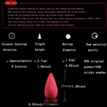 100pcs Natural Backflow Incense - Waterfall Incense Rose, Tulip, Jasmine, Lavender Rose, Natural Meditation And Yoga Gifts, Air Purifying Room Fragrance, Elegant Desktop Decor For Holidays, & - Multicolor - View 7