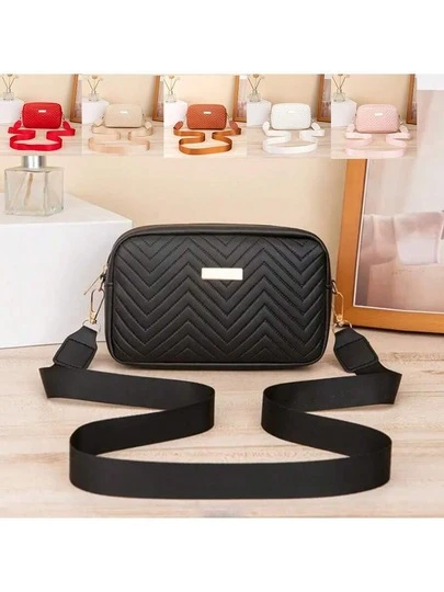 Fashionable And Simple Girl's Comfortable Change Jewelry Crossbody Bag, Detachable Shoulder Strap, Comfortable Texture, Exquisite Hardware Decoration, Classic Design, Niche And Versatile, Old Money