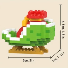 ZOULEBAOBEI Christmas Series Christmas Tree Building Blocks Reindeer Bells Beads Puzzle Toys, Best Christmas Gift Mini Christmas Character Building Block Toys, Christmas Santa Claus, Christmas Train, Snowman, Christmas Tree, Reindeer, Christmas Themed Toys, DIY Children Toys, Christmas Gifts - Christmas Series - View 12