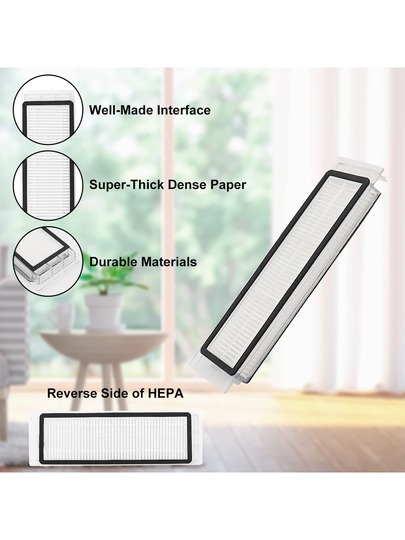 16 Packs Replacement Parts Compatible Roborock S6 Pure, S6, E4, S4 Max, MaxV, S5, S5 S4, E20 E25 E35 S50 Mijia Robot Vacuum, Main Brush, Filters, Side Brushes, Mop Cloth view 3