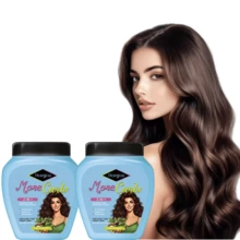 HOGOHA More Curls 2in 1 Leave-In Conditioner & Styling Gel - Moisturizing With Castor & Shea Butter, Lightweight Quick-Dry Formula For Curly & Frizzy Hair, All Light Beige Types, Summer Use, Curly Hair Care, Stylish Haircare, Smooth Texture