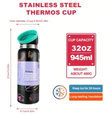 New Original OWALAS 320oz Halloween & Christmas Limited Edition Water Bottle - Sports Water Bottle With Leak-Proof Design & Pop-Up Lid, Multiple Colors Available | Top Gift Choice For Fitness, Running, School, Halloween, Thanksgiving, Christmas & More, Also A Fashionable Water Bottle For Women - tiệc sinh nhật - Xem 2