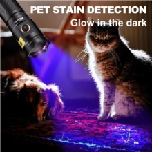 Alonefire SV133 3x365nm Uv Flashlight 15w Black Light Ultraviolet Invisible Ink Marker Resin Curing Cat Tinea Pet Urine Stains Ore Money Scorpion Fluorescent Detection Lamp