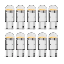 10pcs T10 COB LED Bulbs, Model W5W WY5W 168 194, Suitable For Car Interior, Dome Light, Outline Light, License Plate Light, 12V LED Car Lights, Available In White, Red, Yellow, Blue
