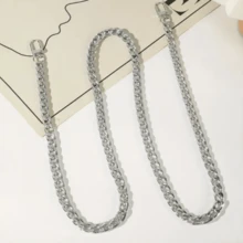 1pc 47 Inch Purse Flat Chain Strap Shoulder Crossbody Replacement Straps With Metal Buckles Gold Chain Strap For Purse Crossbody Handbag - Gold - View 24