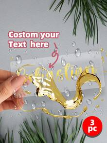 1-10 piezas Etiquetas/Pegatinas personalizadas con nombre, disponibles en múltiples tamaños y colores, reutilizables, resistentes al agua y al desgarro, adecuadas para artículos personales, cristalería, vasos de papel, rollos, globos, pegatinas de caligrafía, decoración de cajas de regalo, temporada de vuelta a clases, Poetcore - Multicolor - Ver 40