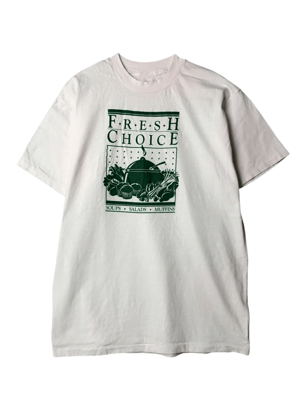 Camiseta impresa con etiqueta azul - Blanco - Ver 1
