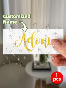 1-10 miếng dán tên tùy chỉnh, nhãn dán cá nhân hóa, nhãn dán ngày tháng, nhãn dán chuyển nhiệt UV tùy chỉnh, chống thấm nước, nhãn dán tên pha lê cá nhân hóa, nhiều kích cỡ và màu sắc, có thể tái sử dụng, thời trang, chống thấm nước và chống rách, thích hợp cho các vật dụng cá nhân, cốc thủy tinh, cốc giấy, cuộn giấy, bóng bay, nhãn dán thư pháp, trang trí hộp quà, mùa tựu trường. - trắng - Xem 24