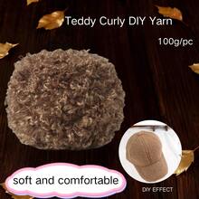 1 peça de 100 gramas de fio supermacio, colorido, grosso e fofo, para tricô e crochê, chapéu, cachecol, cobertor, bolsa